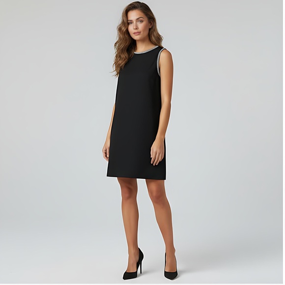 Rhinestone Embellishment Mini Dress Black - Picture 3 of 10